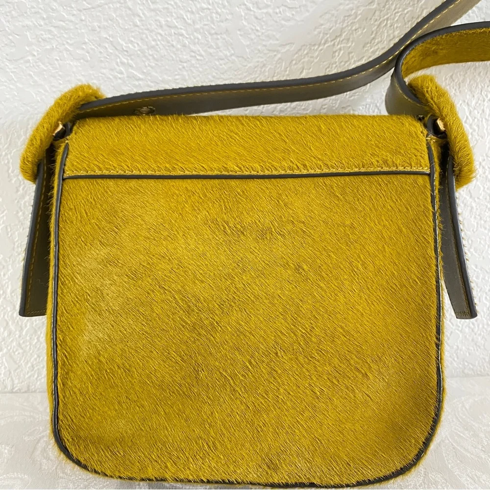 Tory Burch Sawyer green Calf Hair Bag